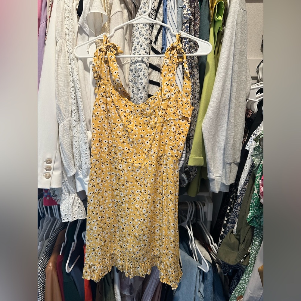 Audrey 3+1 Yellow Tie Sundress